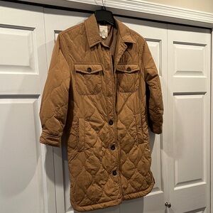 Thread & Supply Quilted Brown Puffer Jacket